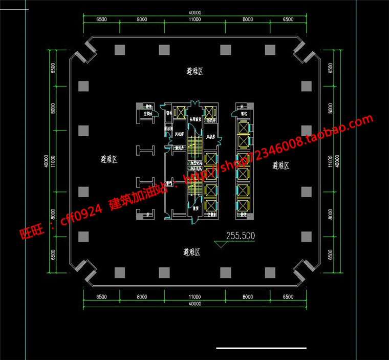 NO01207办公楼设计精选中标项目cad图纸su模型效果图文本-47