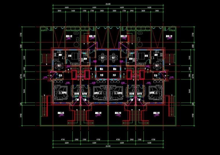 DB03394地中海风格联排别墅合院别墅商业街设计文本CAD+SU模型-39