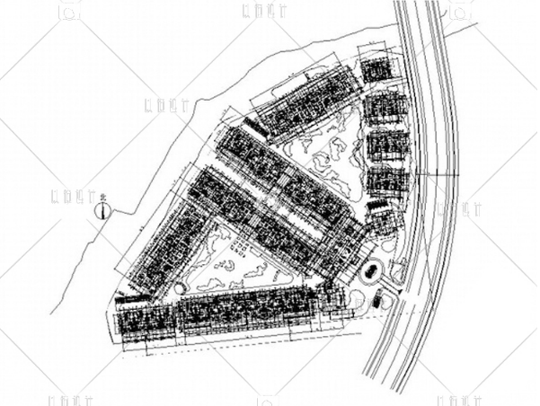 YH00596小区多层户型住宅楼建筑高端施工图CAD效果图-6