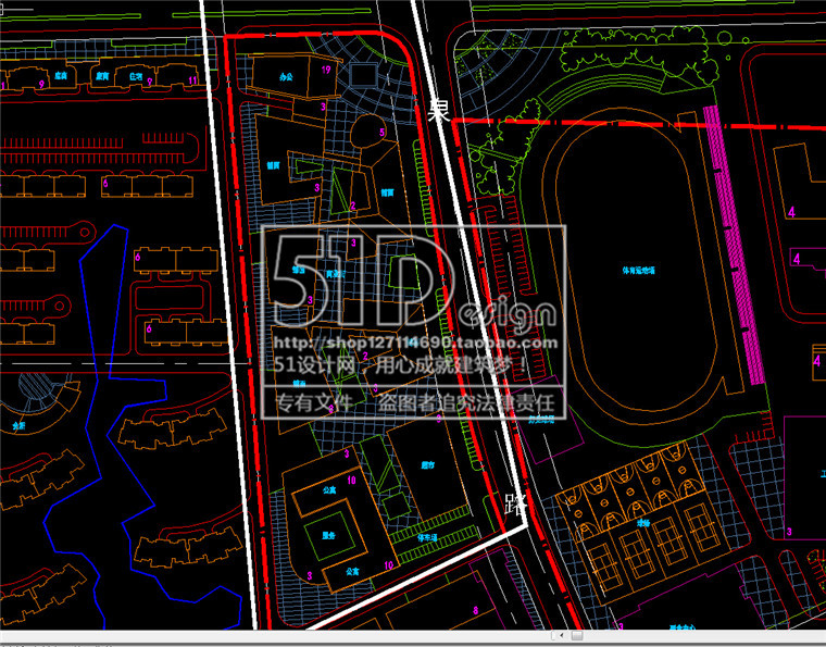 NO00122商业综合体总图cad+su模型+效果图-7