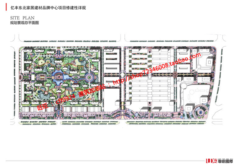 NO00820居住区大型生活社区规划商业中心cad总图文本-30