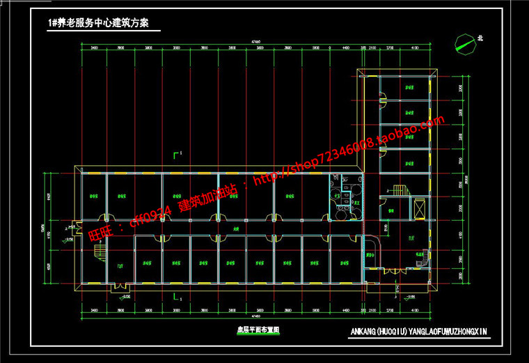 NO01396养老院敬老院老年活动中心设计su模型cad图纸psd分析-16