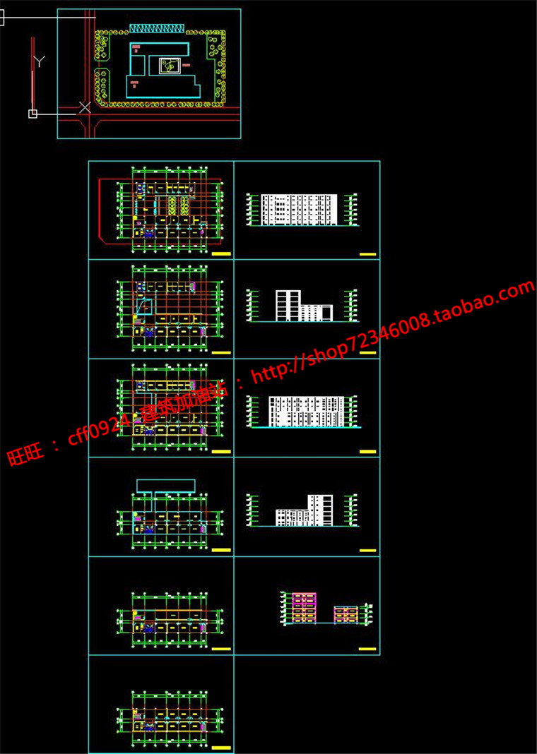 NO01776办公综合教学楼学校含cad图纸su模型lumion效果图-8