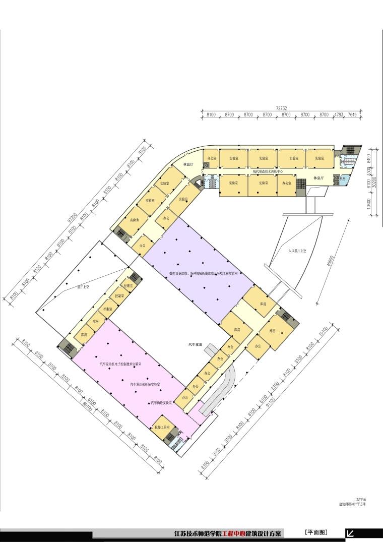 DB03385大学学校实训楼、办公楼单体设计文本及CAD、SU模型-10