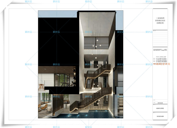 TU01173李玮珉三亚海棠湾四季酒店C型别墅样板间cad+效果图-6