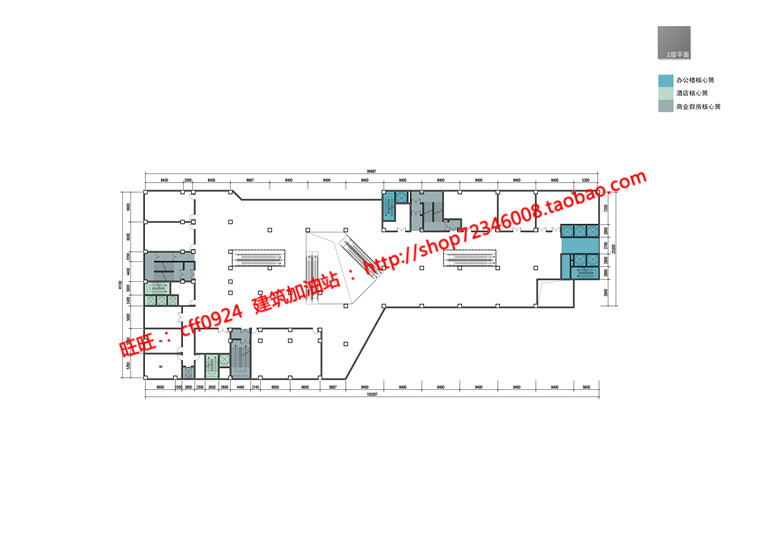 NO01876精品商业办公写字楼cad图纸dwg模型su方案文本-27