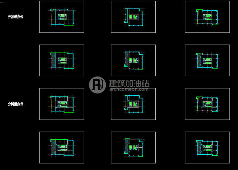 JZ077办公写字楼区项目设计 su模型 cad图纸 效果图-47