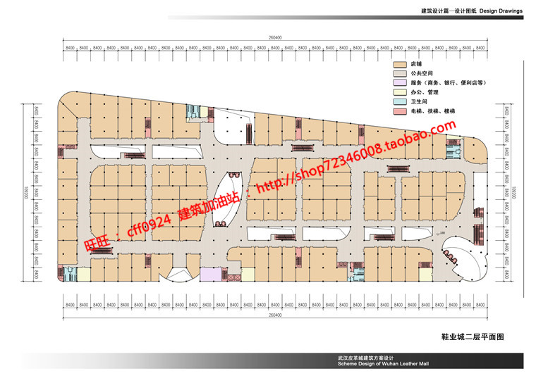 NO00782鞋业城，皮革城二期平面商业中心cad图纸dwg文件效果...-25