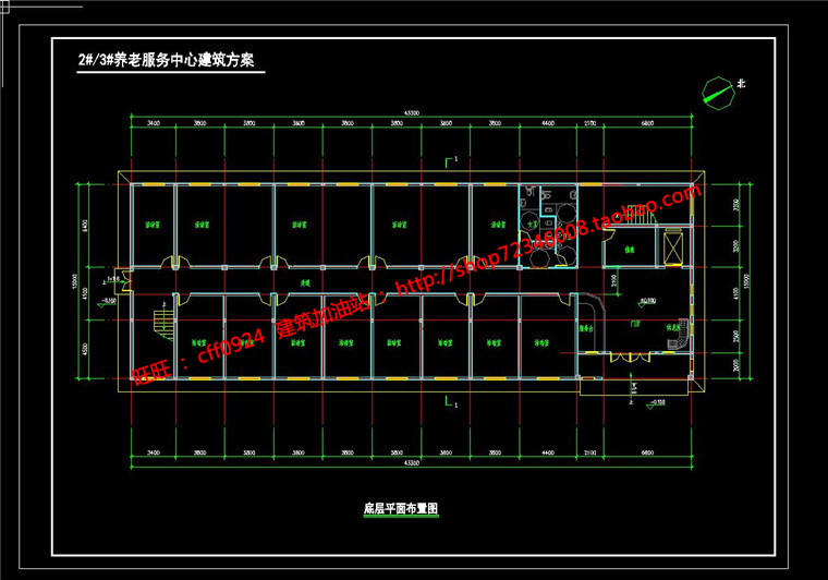 NO01396养老院敬老院老年活动中心设计su模型cad图纸psd分析-19