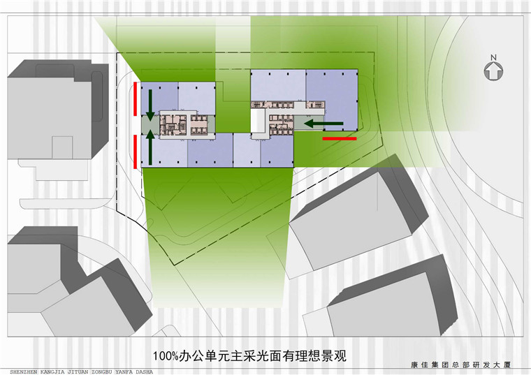 NO01989康佳研发大厦空调方案办公楼cad总图平立剖ppt文本设计-25