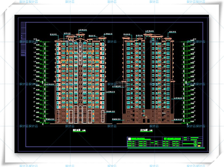 TU00818欧式商业区小镇别墅建筑规划设计cad+su模型+效果图-21