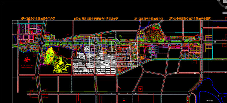 NO00122商业综合体总图cad+su模型+效果图-8