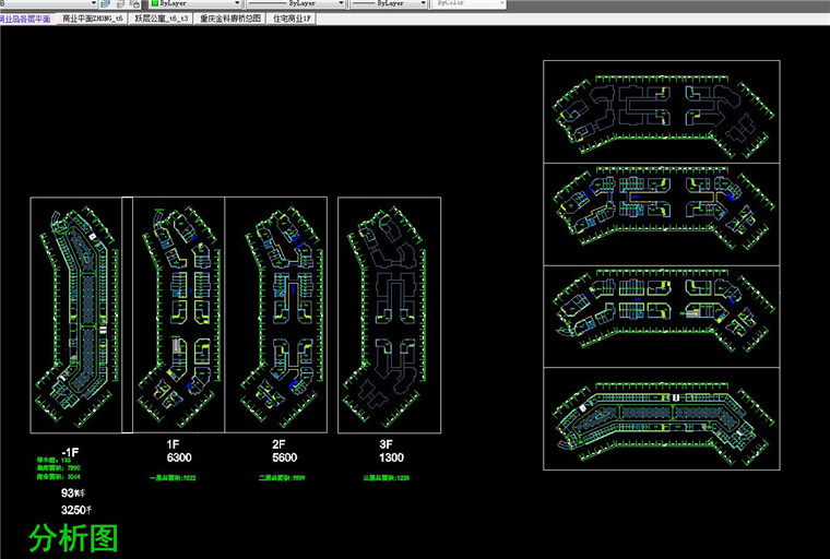 NO00736城市综合体项目设计文本/效果图/CAD总图平立剖-16