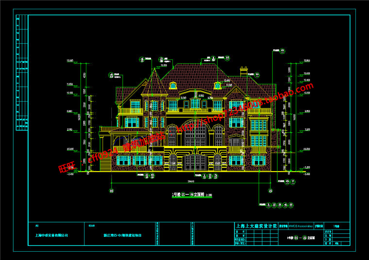 NO00643 su模型+cad图纸+max模型+效果图欧式别墅群居住区建筑-15