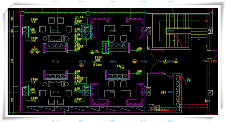 TU00572梁建国北京集美组万柳书院会所+CAD施工图+效果图软...-22