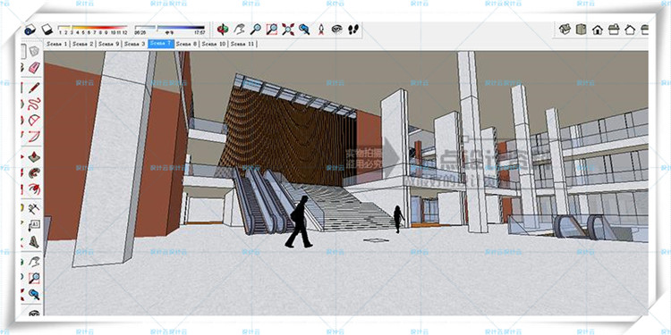 TU00831大学图书中心全套文本+cad施工图+su模型建筑设计-16