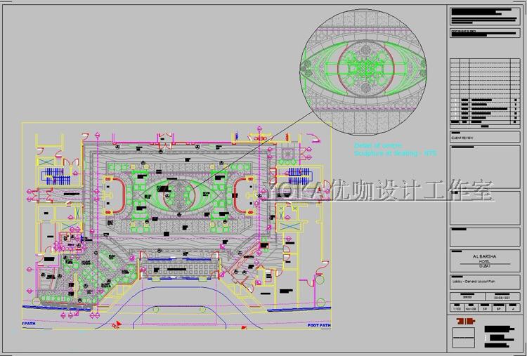 TU02022办公室空间写字楼CAD施工图纸方案平面节点效果图片...-59