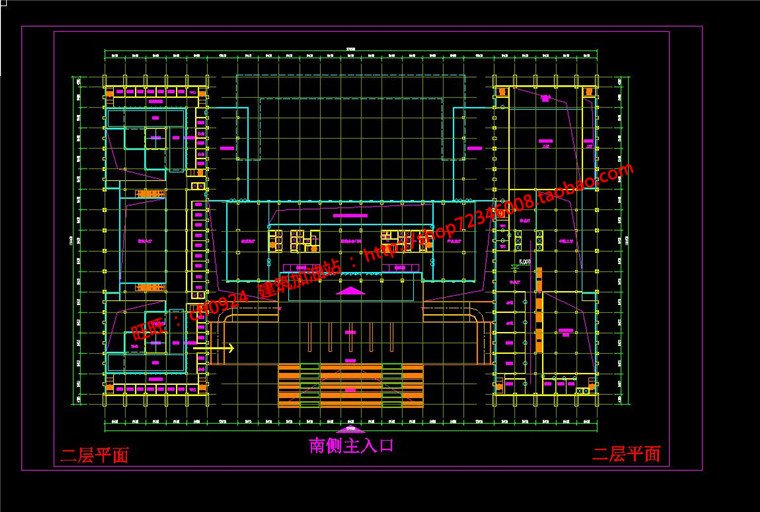 NO01697高层现代行政办公楼设计cad总图平面su模型文本jpg效...-82