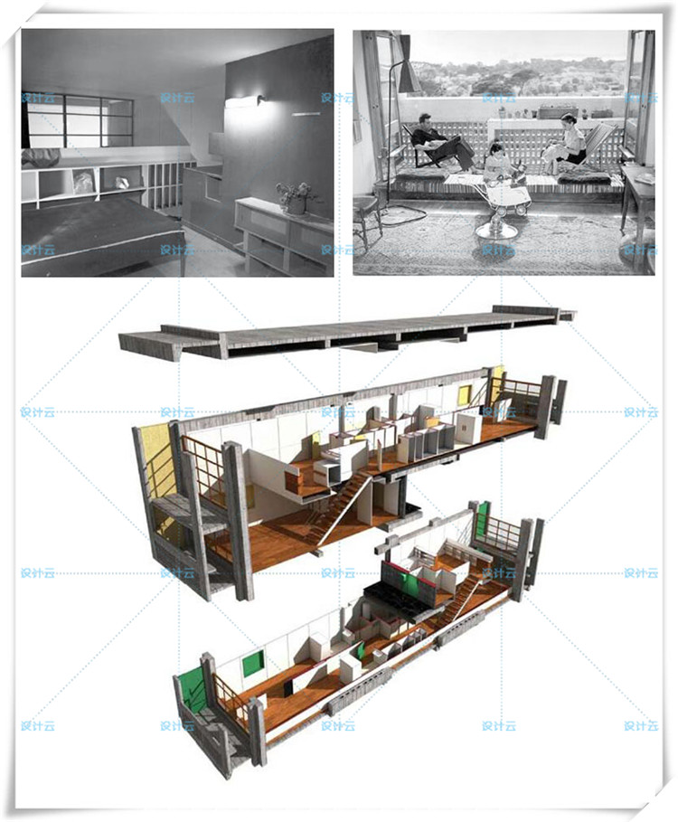 TU00858马赛公寓 su模型 全套CAD 柯布西耶+PPT作品解析 Corbusier-4