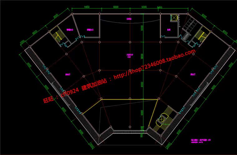 NO00147售楼处会所建筑方案设计su模型+cad图纸+效果图-8