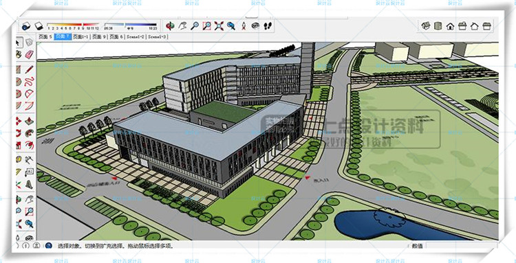 TU00826学校办公建筑科研中心技术方案设计文本+cad+su-4