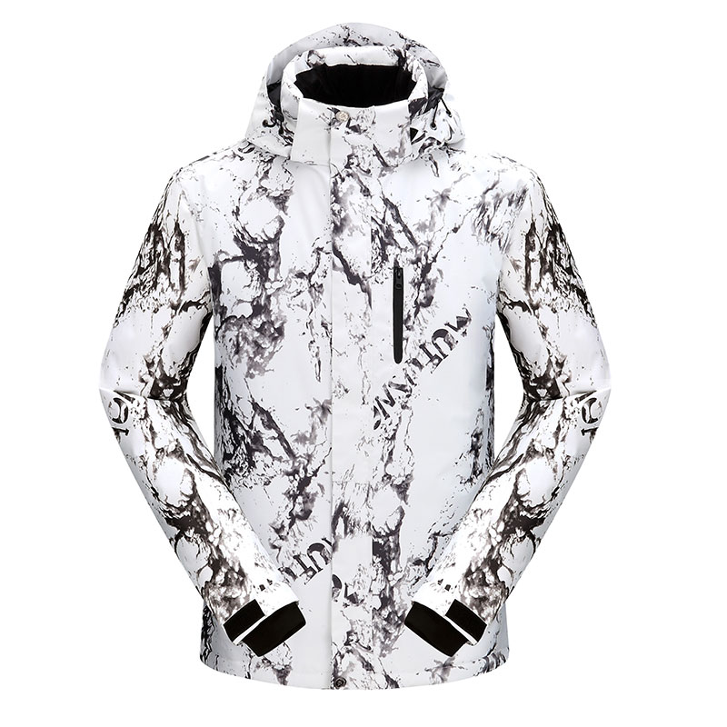 2021 winter trendy Korean veneer double board ski coat windproof waterproof thickened warm large size ski jacket men