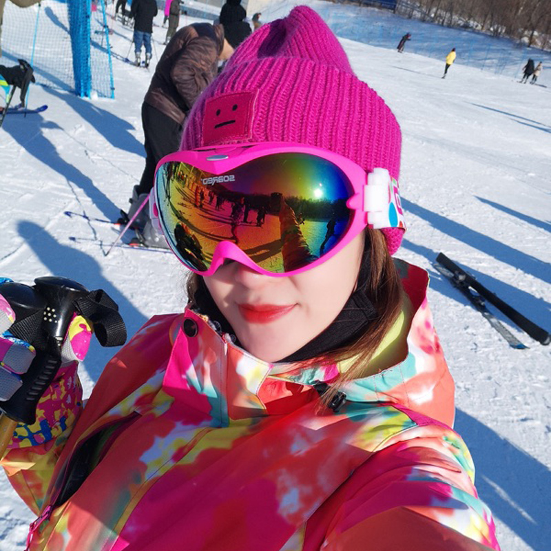 2019 winter Korean ski suit women's suit Veneer double board anti-thickening warm breathable ski suit women's pants suit