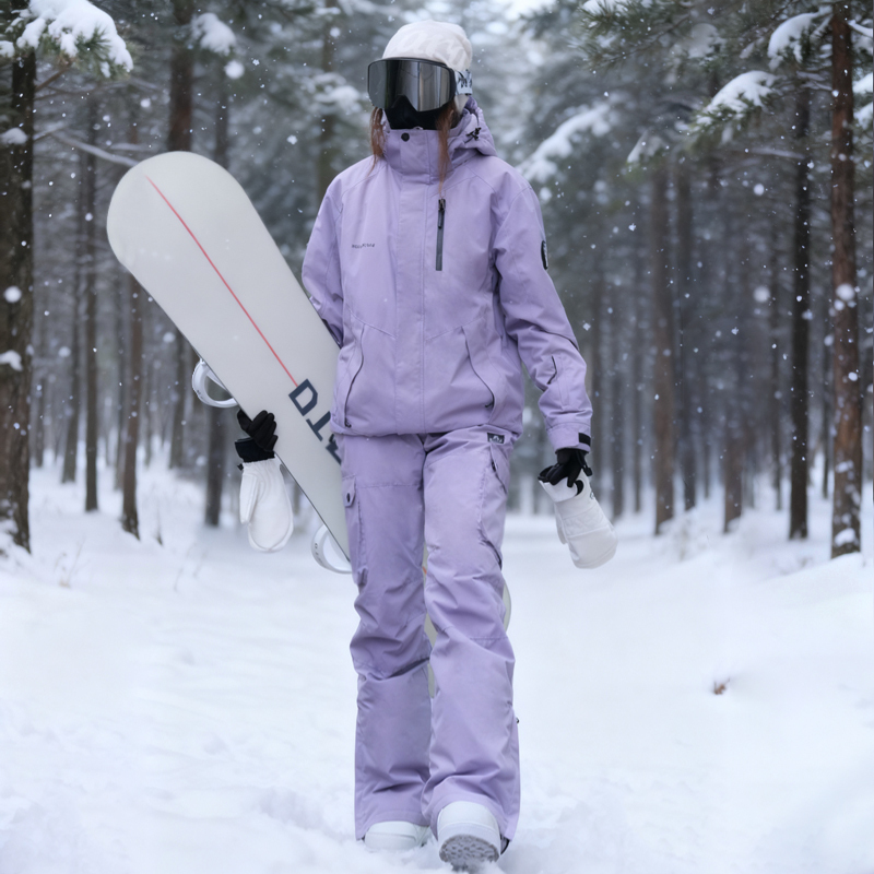 2026 New Ski Suit Set for Women and Men, Outdoor Single and Double Board Windproof, Waterproof, Warm Snow Suit Overalls Set