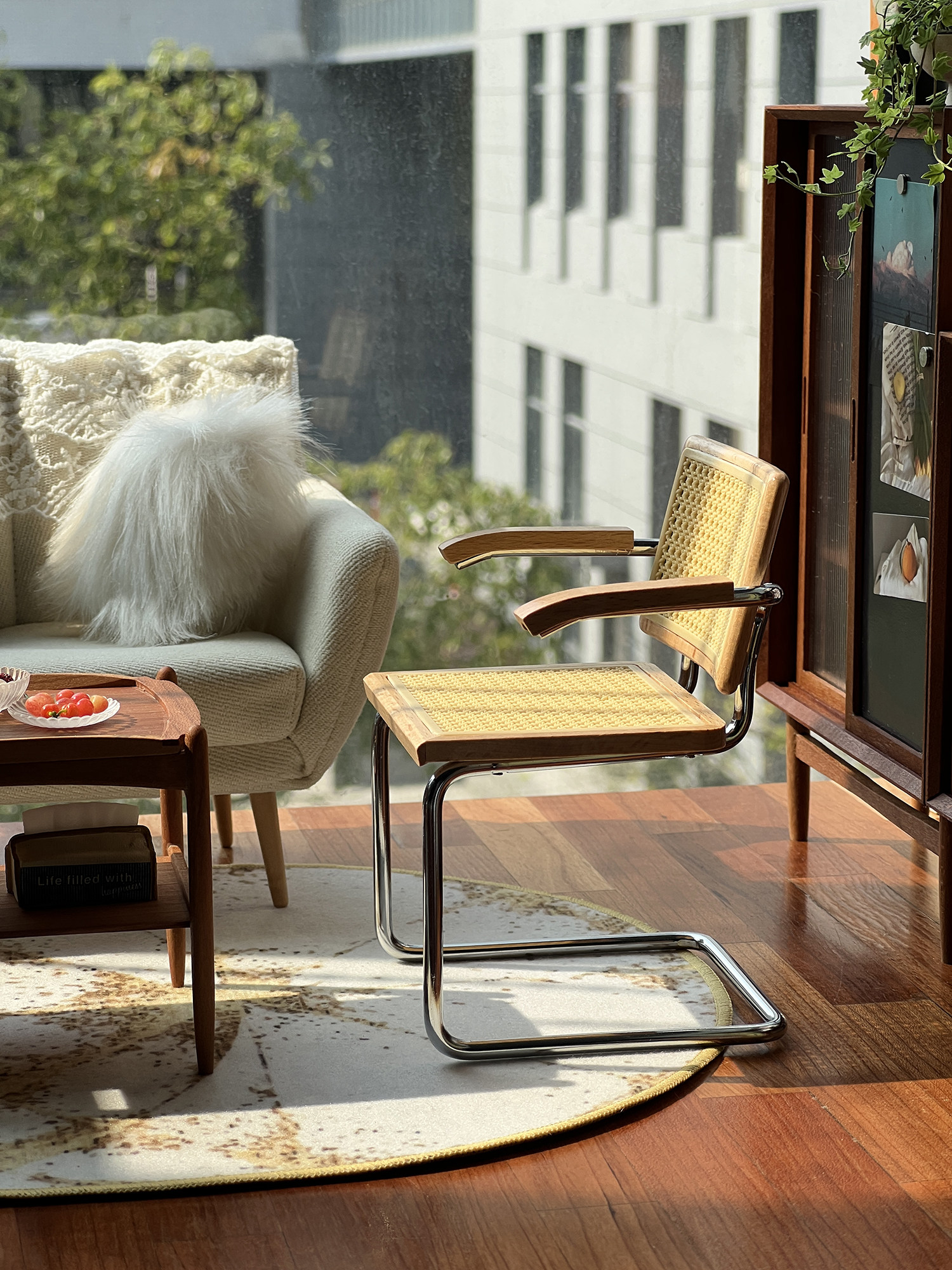 bjd场景道具娃屋 悬臂坐椅/弯管椅 6分娃屋家俱迷你微缩模型玩具