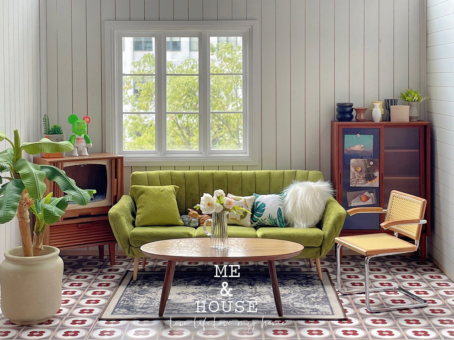 bjd场景道具娃屋 悬臂坐椅/弯管椅 6分娃屋家俱迷你微缩模型玩具