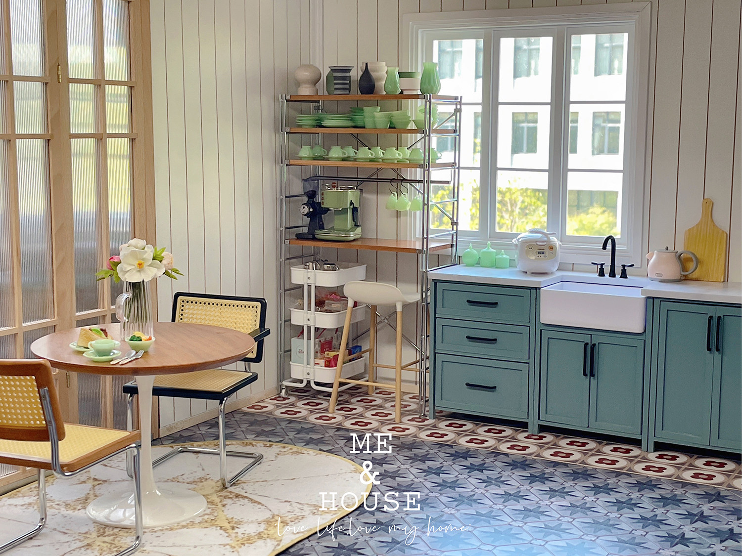 bjd场景道具娃屋 悬臂坐椅/弯管椅 6分娃屋家俱迷你微缩模型玩具