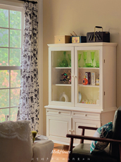 bjd场景道具娃屋 玩具】书柜/玻璃展示柜/轻美式复古收纳柜 6分微缩模型娃屋摆件