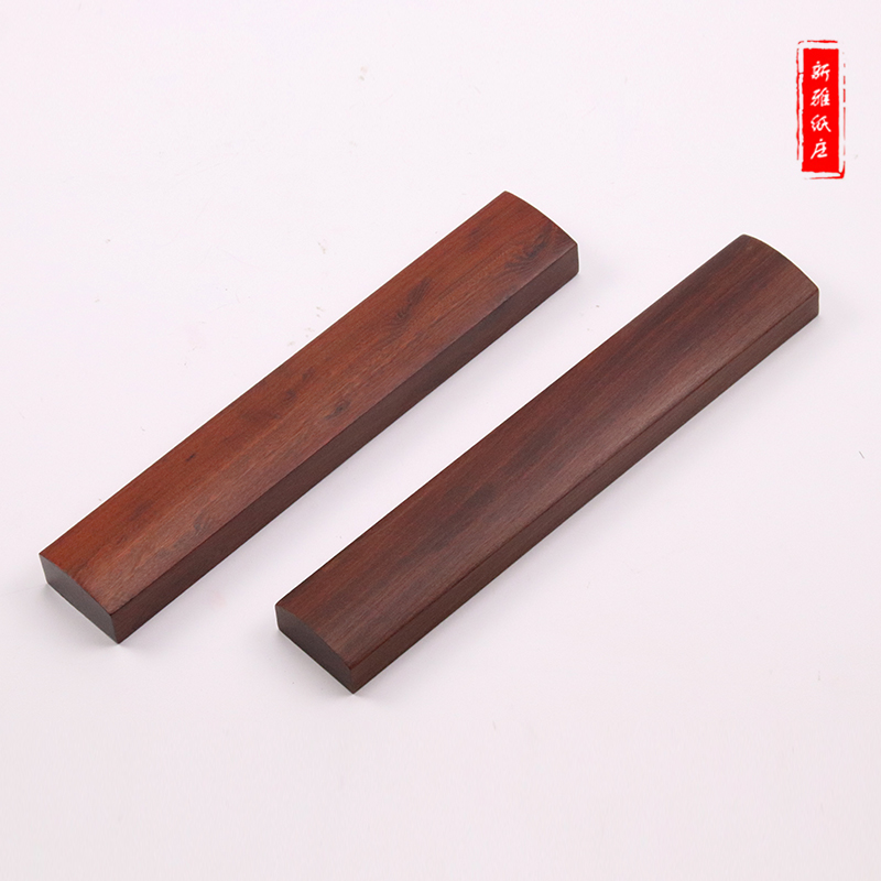 Town Ruler Solid Wood Pair Red Wooden Town Ruler Calligraphy Town Ruler Students Beginners Small China Wind Pressure Book Press Ruler Press paper