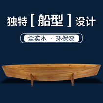 European wooden boat Hand boating attractions Decorative boat Fishing boat Flower boat Park boat Sightseeing fishing boat can be customized