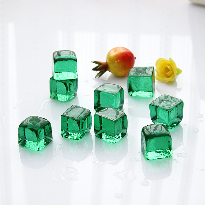 Factory direct glass beads simulation glass ice ice color glass ball fish tank landscape decoration ornaments