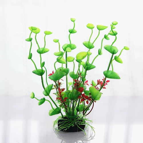 Аквариум, реалистичные водные растения, качественный пластиковый декор