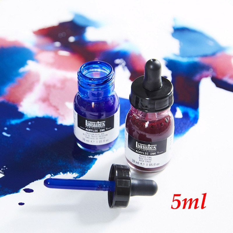 Liquitex Acrylic Ink 85 Colors Professional Grade Single Bottle 5ml Portrait Powder Refill Liquid Nail Art
