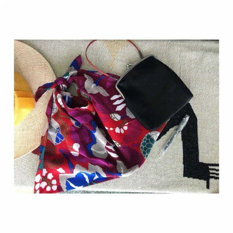 (Spot) Japan sousou mouth gold bag small wallet coin purse leather {big} onuk same style