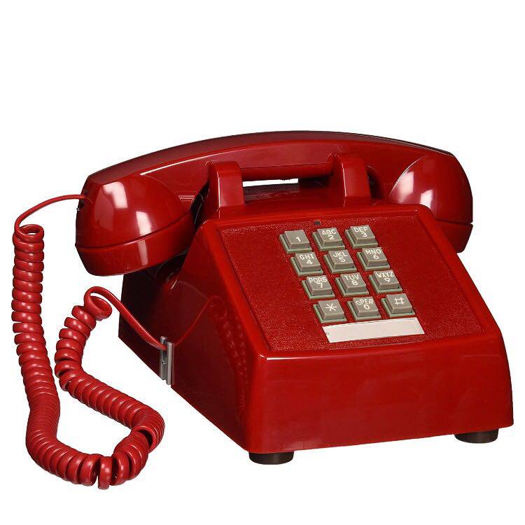 (Not in stock) Cortelco American retro desktop button telephone with cord imported landline made in the United States