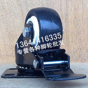 2 inch gold drill double - bearing polyurethane wheel double brake universal wheel wear - resistant caster high - end furniture wheel