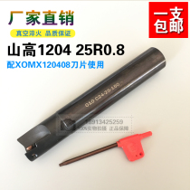 CNC milling cutter rod straight angle milling cutter hill 25R0 8 installed XOMX120408 blade