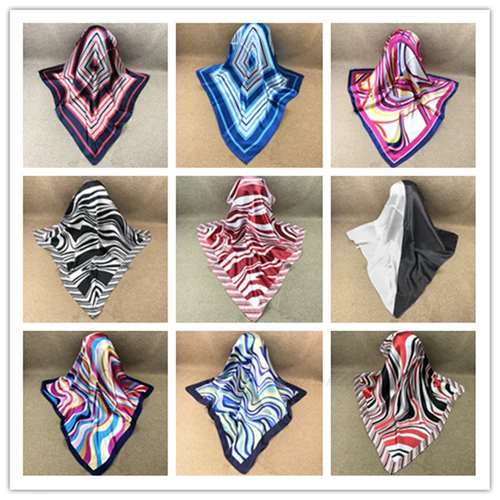 Маленький квадратный шарф профессиональный полосатый кубический шарф банк стюардесс