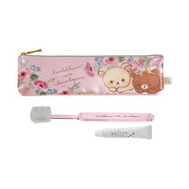 Spot Japan Genuine Easy Bear Rillakkuma Toothbrush Toothpaste Travel Wash Toiletry Bag Waterproof Makeup Bag Pen Bag