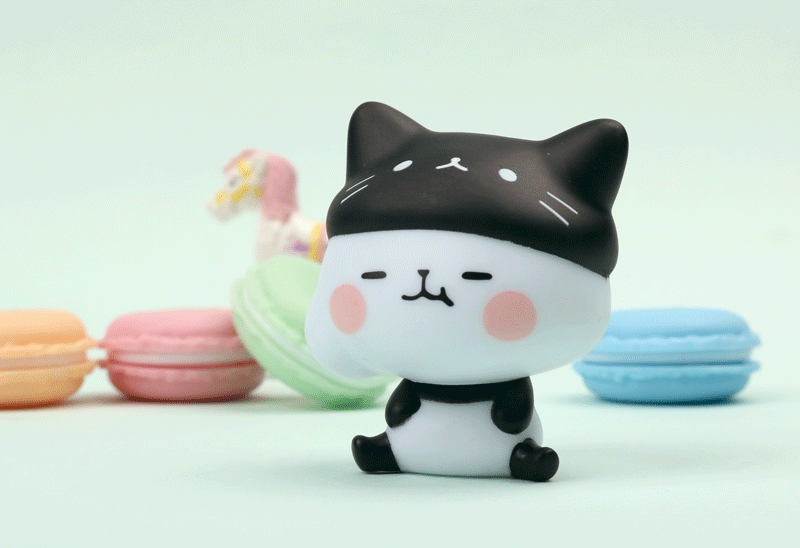 Spot Hàn Quốc Nhập khẩu chính hãng Hộp mù PIGURE Panda Tham lam Máy tính để bàn Chơi Little Doll Hand Blind Box - Capsule Đồ chơi / Búp bê / BJD / Đồ chơi binh sĩ mô hình máy bay đồ chơi