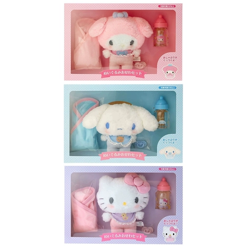 Sanrio, Hello Kitty, японская оригинальная детская соска, плюшевая бутылочка для кормления, кукла, подарочная коробка