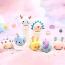 Spot geometric monster genuine blind box Tide play hand-made cute cartoon doll ornaments two-dimensional toy blind box