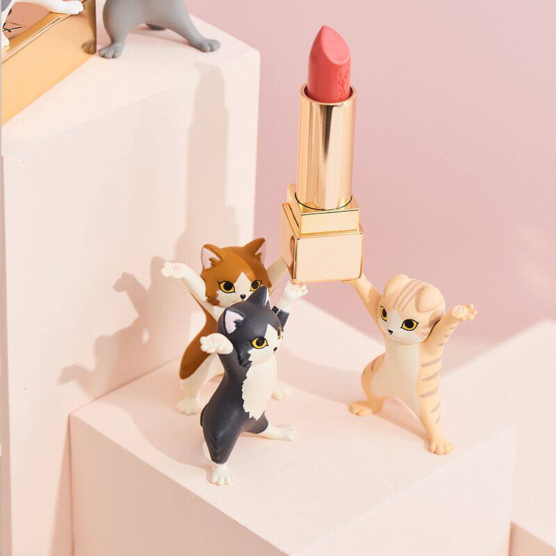 Spot genuine Japanese Qualia third bomb Enchanting cat pen holder blind box model ornaments tide toys Adorable gifts