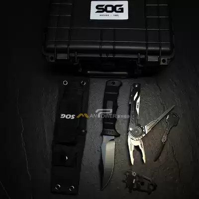 SOG SOG E37Mini SEAL Straight Knife Xun Menglong Multi-tool pliers Waterproof Tank Combination Combat Set