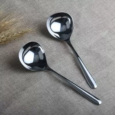 304 stainless steel spoon long handle seasoning Spoon hot pot big head round spoon porridge spoon oil Spoon soup spoon