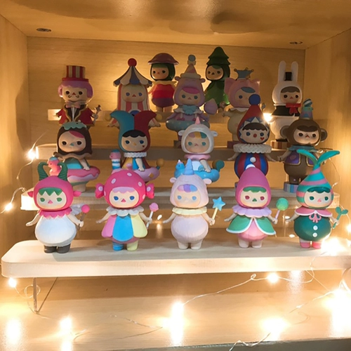 Bubble Mart многослойная лестничная витрина из цельного дерева, слепая коробка Jasmine molly, настольный ящик для хранения ручной работы